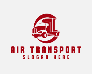 Red Haulage Truck logo design