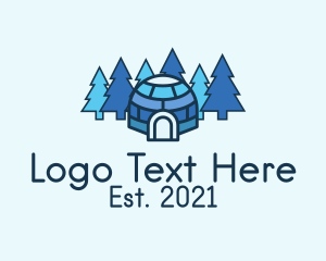 Igloo - Blue Winter Igloo logo design