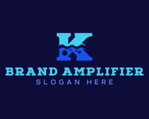 Cleaning Bubble Letter K logo