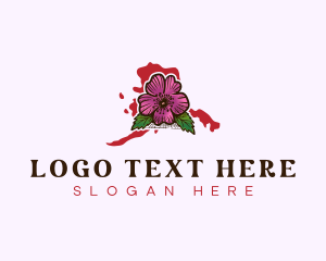 Alaska Prickly Rose Floral logo