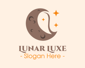 Lunar Moon Coffee Bean logo