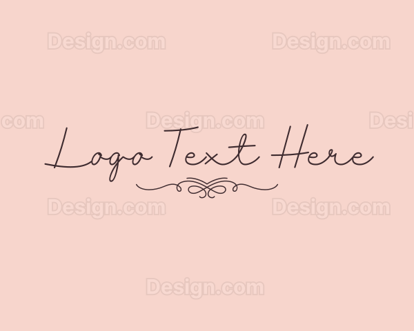 Elegant Feminine Script Logo