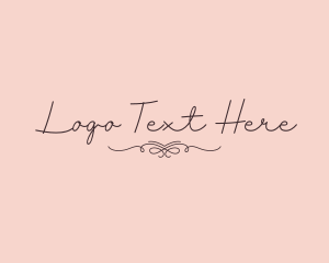 Elegant Feminine Script logo