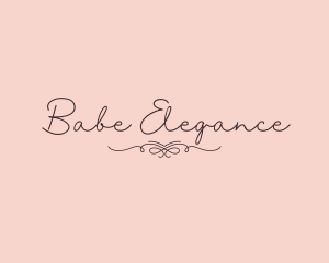 Elegant Feminine Script logo design