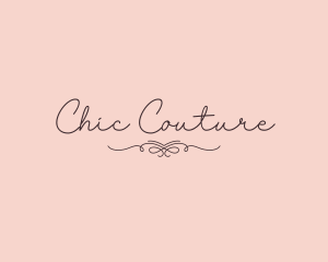 Elegant Feminine Script logo design