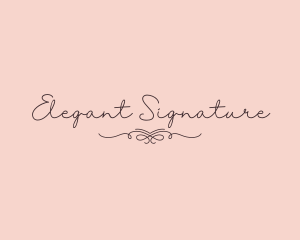 Elegant Feminine Script logo design