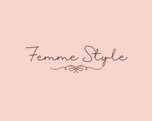 Elegant Feminine Script logo design