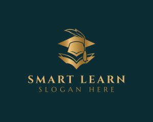 Learning Book Graduation Logo
