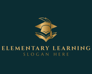 Learning Book Graduation logo design