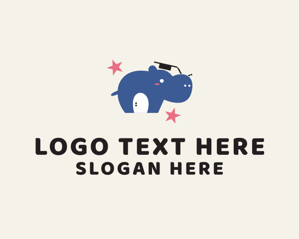 Hippo logo example 1
