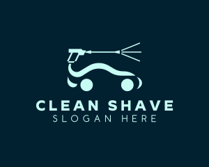 Car Pressure Washer Cleaning logo design