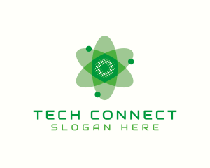 Biotech Atom Flower logo