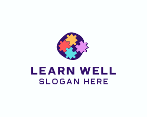 Learning Puzzle Game logo design