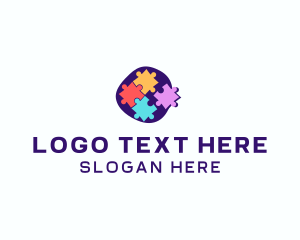 Puzzle - Learning Puzzle Game logo design
