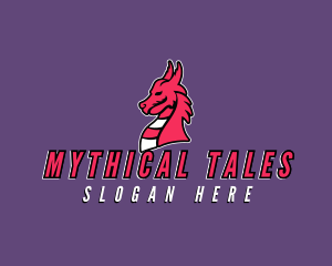 Mythical Dragon Avatar logo design