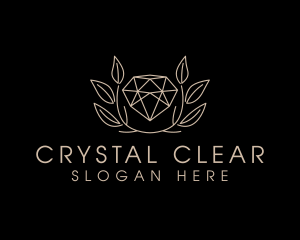 Crystal Leaf Boutique logo design