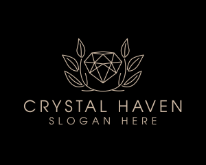 Crystal Leaf Boutique logo design