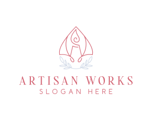 Artisanal Decor Candle logo design