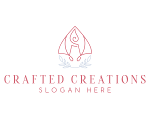 Artisanal Decor Candle logo design