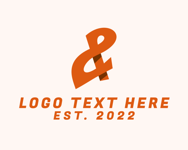 Ampersand logo example 4