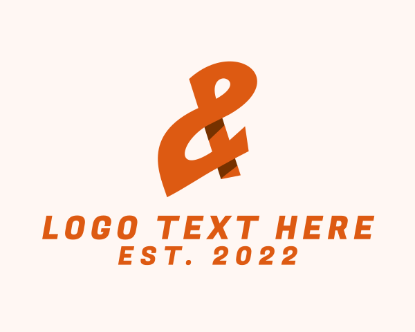 Lettering logo example 2