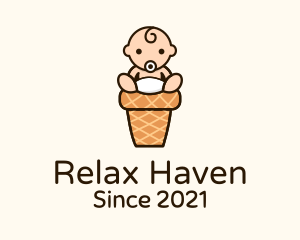 Sitting Baby Cone logo