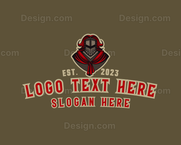 Medieval Knight Gamer Logo