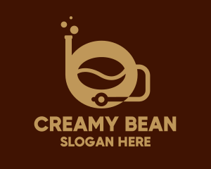 Coffee Bean Snorkel logo design