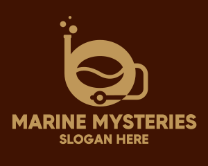 Coffee Bean Snorkel logo design