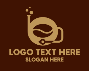 Coffee - Coffee Bean Snorkel logo design