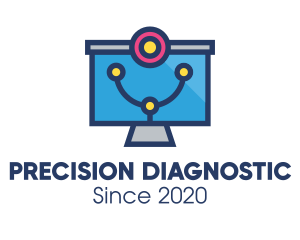 Medical Diagnostic Monitor logo design