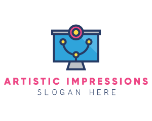 Medical Diagnostic Monitor logo design