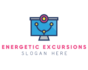 Medical Diagnostic Monitor logo design