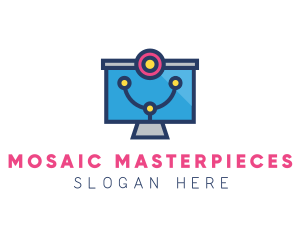 Medical Diagnostic Monitor logo design