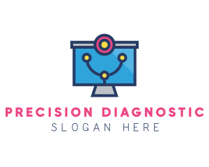 Medical Diagnostic Monitor logo design