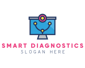 Medical Diagnostic Monitor logo design