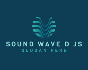 Wave Fluid Aqua logo design