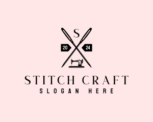 Sewing Machine Seamstress logo design