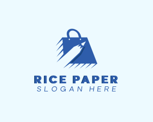 Pencil Retail Shopping Bag logo design