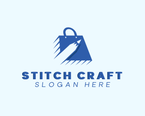 Pencil Retail Shopping Bag logo design