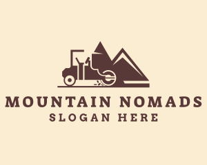 Mountain Road Roller Machine logo design