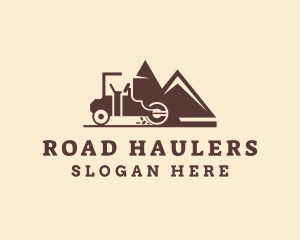 Mountain Road Roller Machine logo design