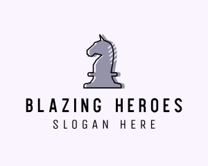 Chess Piece Horse Knight logo design