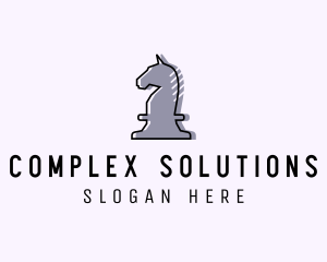 Chess Piece Horse Knight logo design