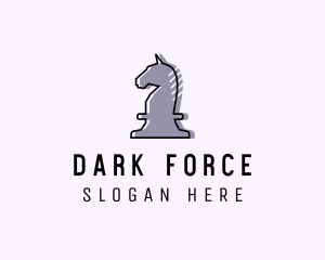 Chess Piece Horse Knight logo design