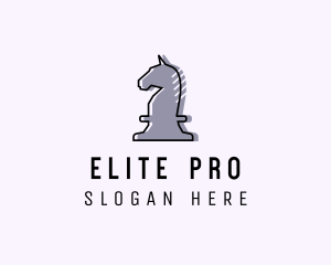 Chess Piece Horse Knight logo design