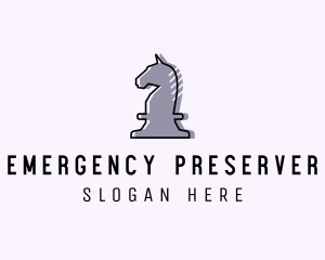 Chess Piece Horse Knight logo design