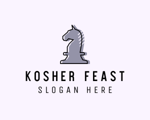 Chess Piece Horse Knight logo design