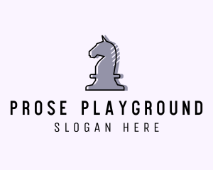 Chess Piece Horse Knight logo design