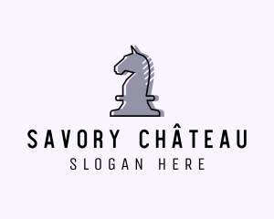 Chess Piece Horse Knight logo design